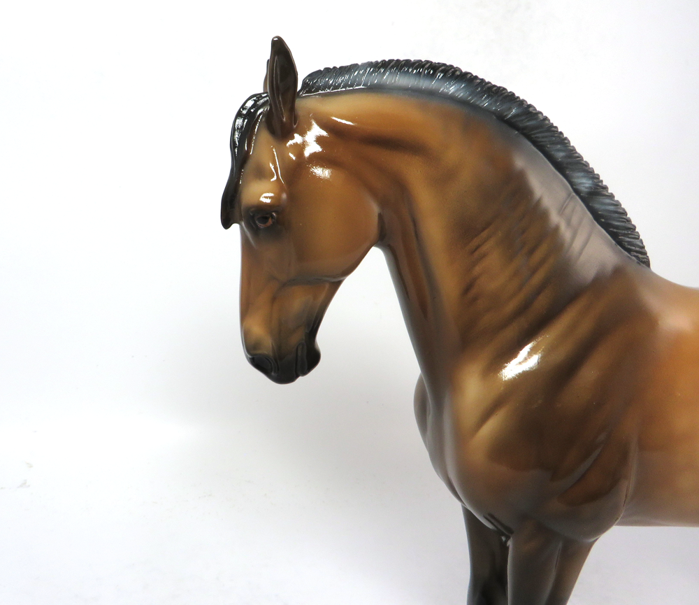 MACCHIATO-OOAK DAPPLE BUCKSKIN CUSTOM ANDALUSIAN BY JULIE KEIM SB19