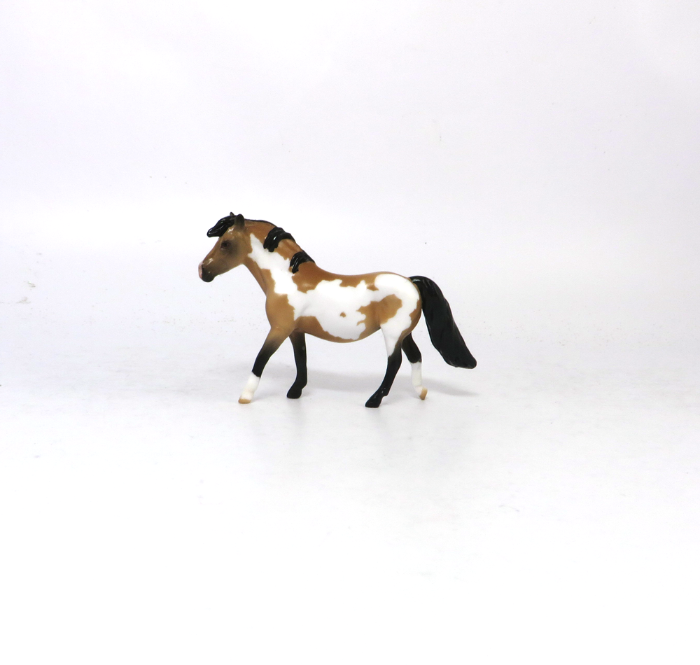 DEAD BALL - OOAK BUCKSKIN OVERO PONY CHIP BY AUDREY DIXON SB19