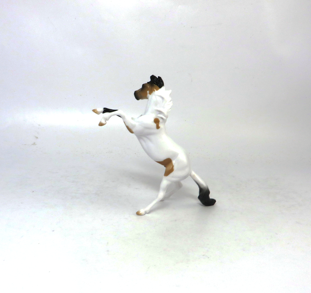 JERSEY - OOAK BUCKSKIN TOBIANO REARING CHIP BY AUDREY DIXON SB19