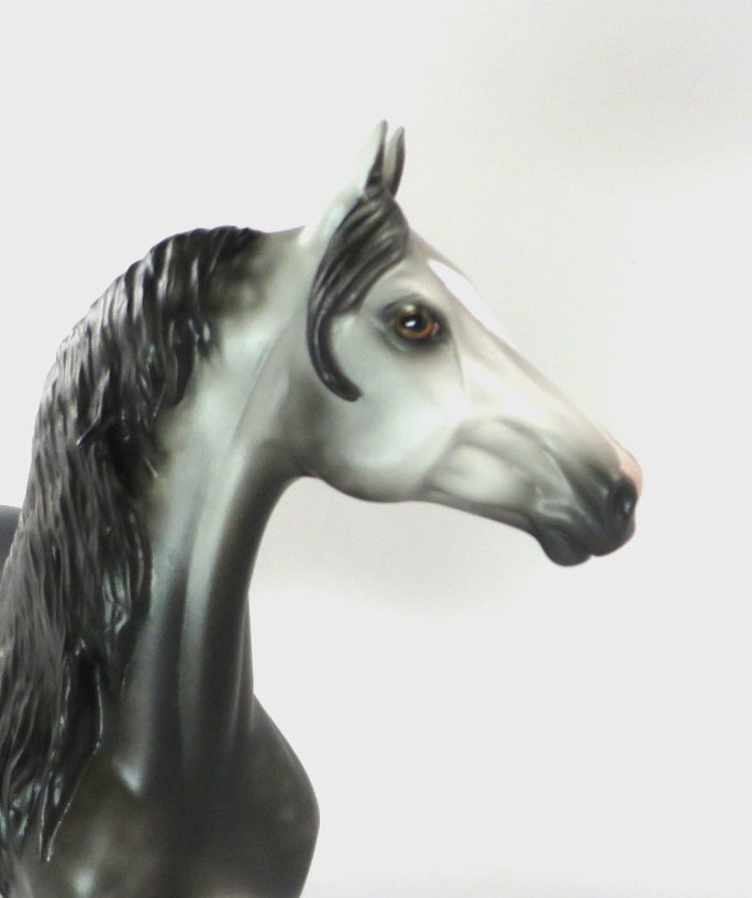 BLACK ICE-OOAK STAR DAPPLE MORGAN MODEL HORSE BY SHERYL LEISURE 12/19/19