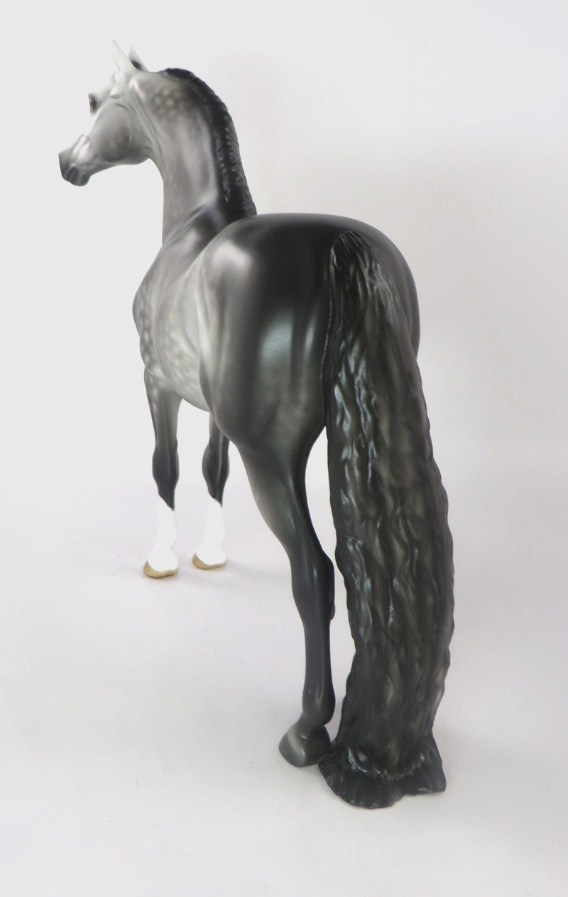 BLACK ICE-OOAK STAR DAPPLE MORGAN MODEL HORSE BY SHERYL LEISURE 12/19/19