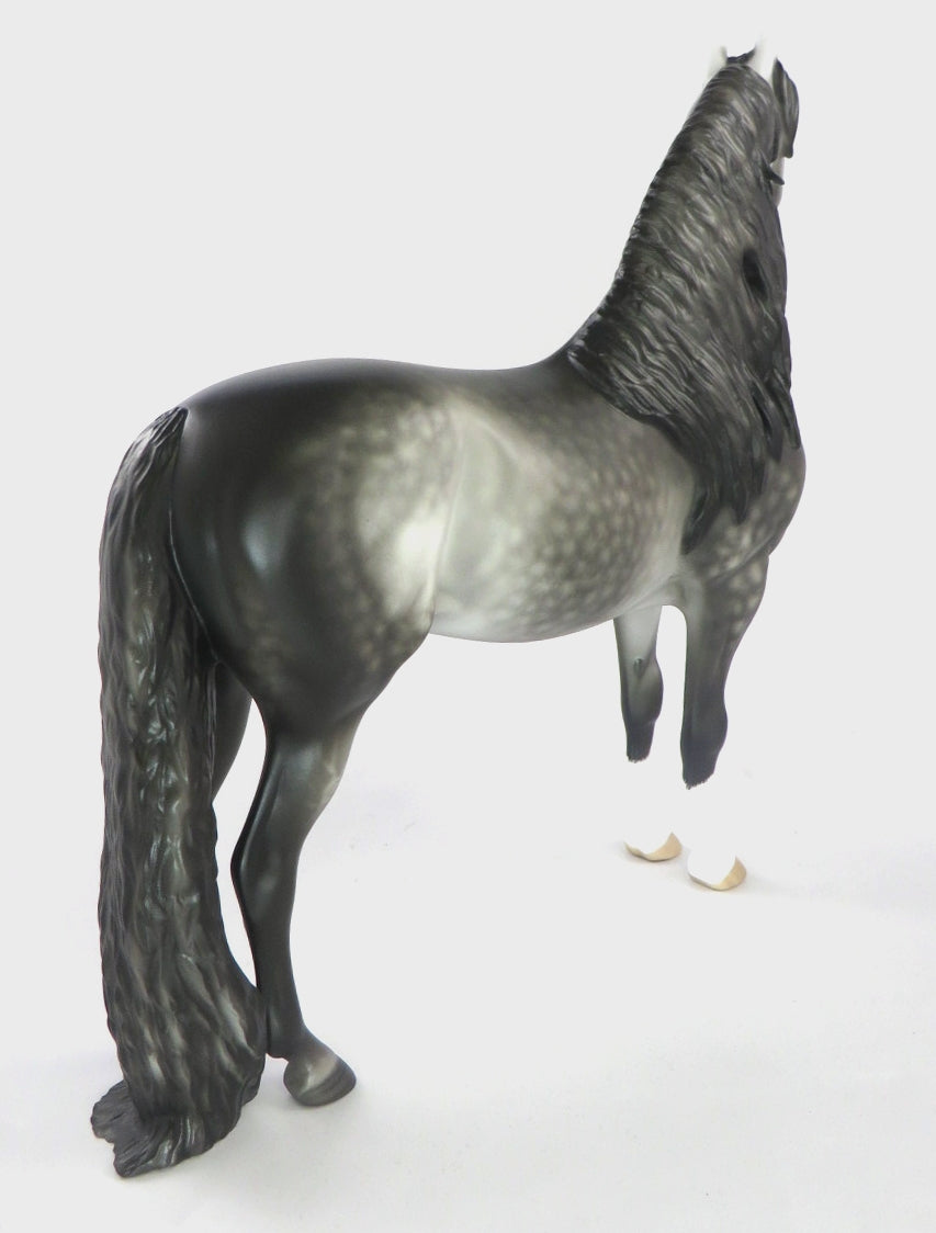 BLACK ICE-OOAK STAR DAPPLE MORGAN MODEL HORSE BY SHERYL LEISURE 12/19/19