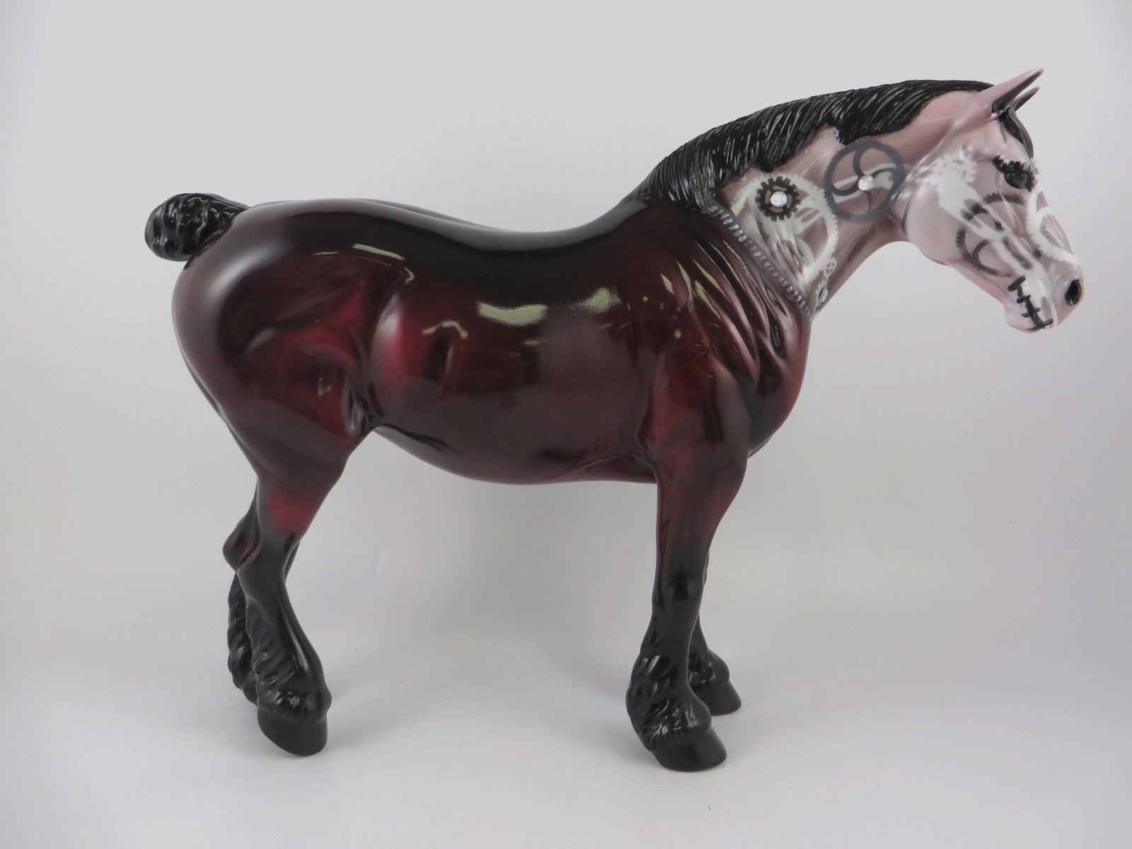 BLADGEN - OOAK STEAM PUNK DECORATOR HEAVY DRAFT MARE BY DAWN QUICK MM19
