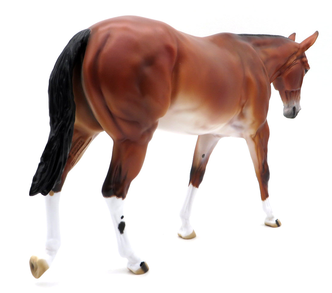 Bloodroot-OOAK Primitive Bay Mule Painted by Carrie Keller MM 21