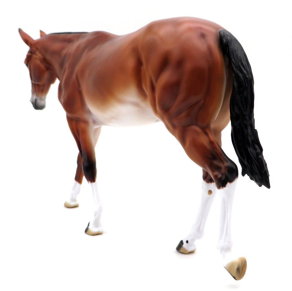 Bloodroot-OOAK Primitive Bay Mule Painted by Carrie Keller MM 21