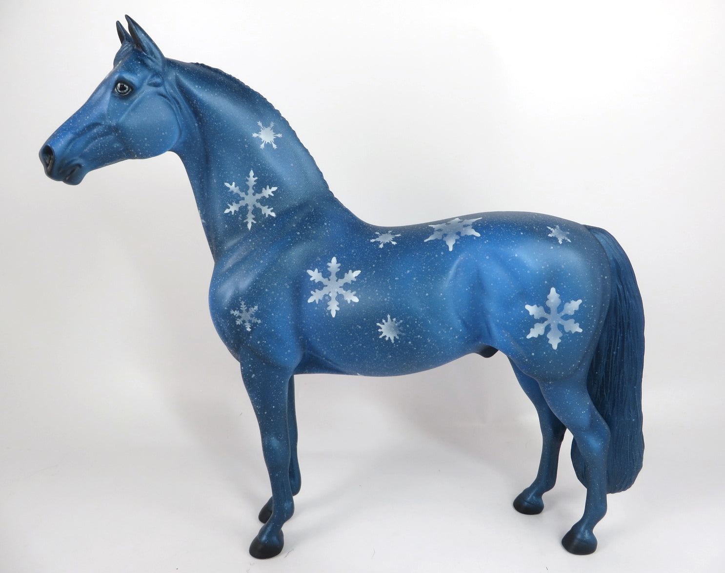 BLUE MOON- OOAK BLUE SNOWFLAKE DECORATOR MORGAN MODEL HORSE BY DAWN QUICK  WHS 19
