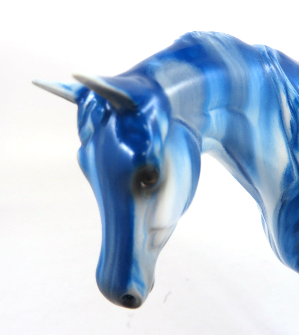 BLUE RASPBERRY RIBBON CANDY - OOAK RIBBON CANDY ARABIAN MARE PEBBLES BY MISSY FOX WHS19