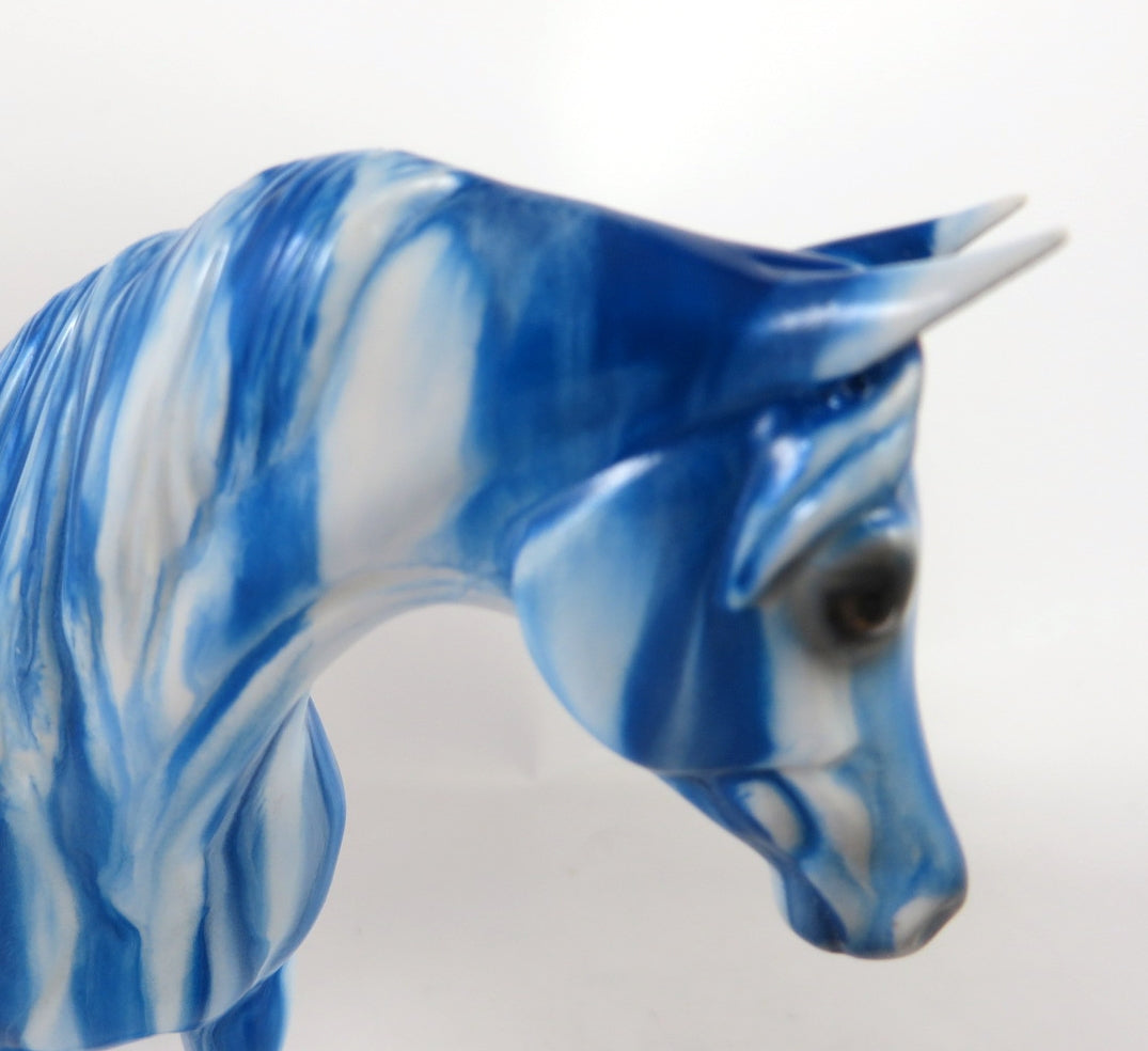 BLUE RASPBERRY RIBBON CANDY - OOAK RIBBON CANDY ARABIAN MARE PEBBLES BY MISSY FOX WHS19