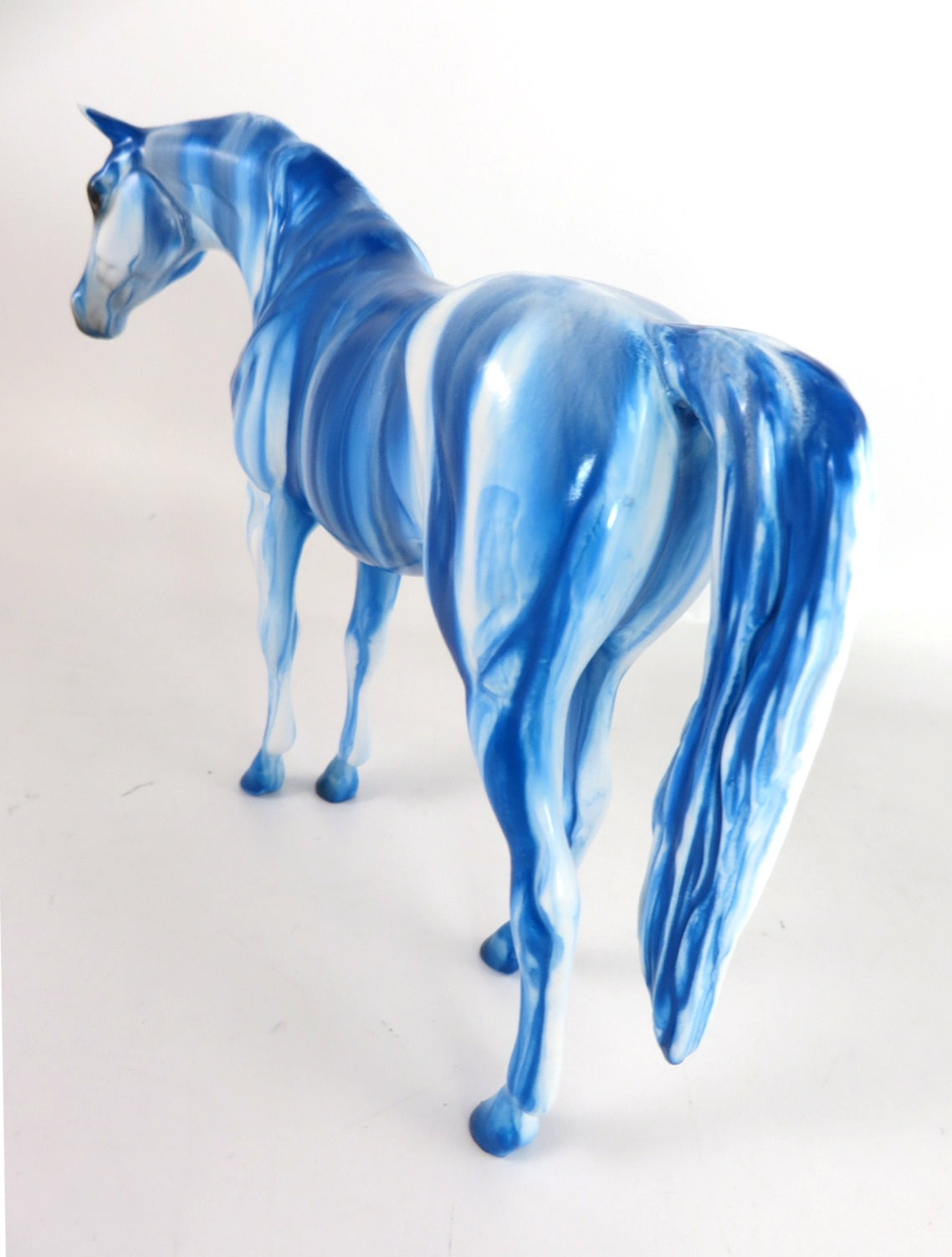 BLUE RASPBERRY RIBBON CANDY - OOAK RIBBON CANDY ARABIAN MARE PEBBLES BY MISSY FOX WHS19