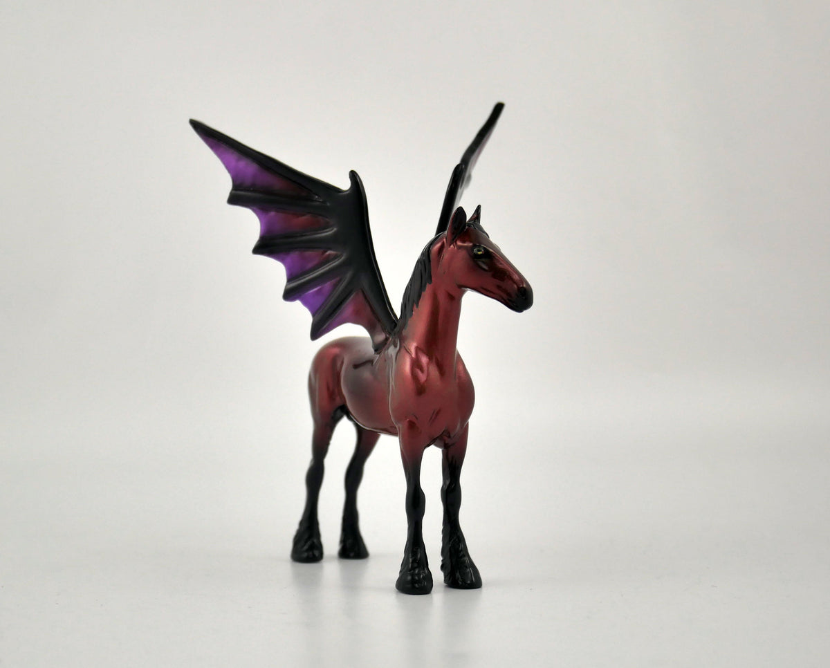 Bones and Roses-OOAK Standing Draft Bat Chip