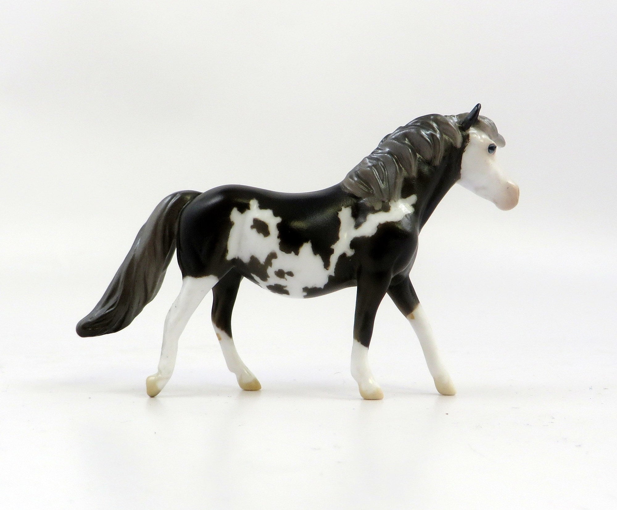 BON&#39;S-OOAK DARK BAY PAINT PONY CHIP MODEL HORSE EQ 19