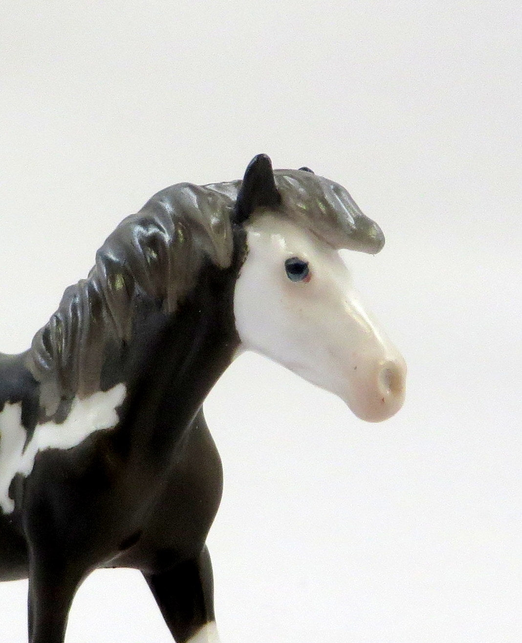 BON&#39;S-OOAK DARK BAY PAINT PONY CHIP MODEL HORSE EQ 19