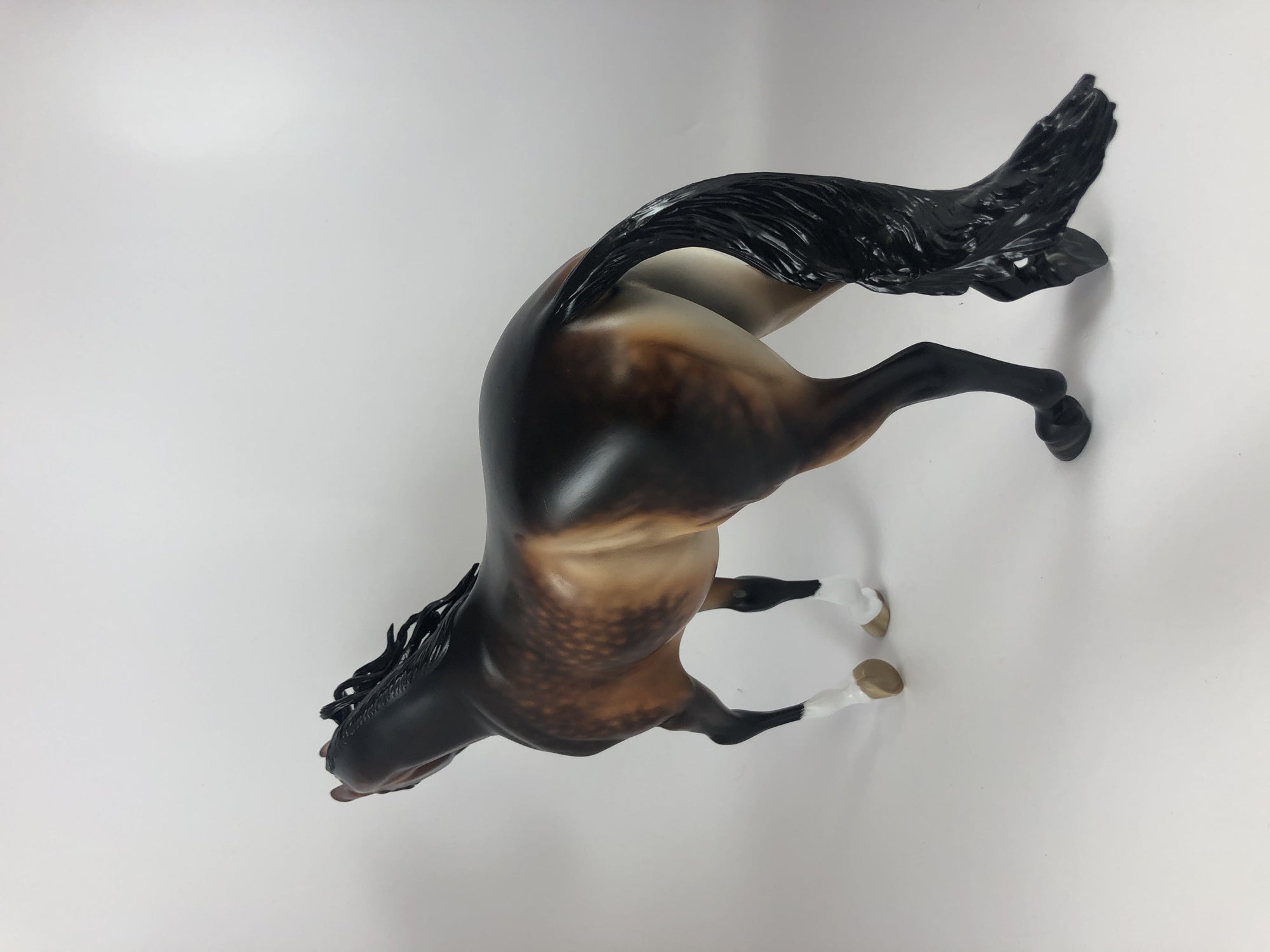 BOOGEYMAN -OOAK DAPPLE BAY CM THOROUGHBRED MODEL HORSE BY SHERYL LEISURE LHS 2019