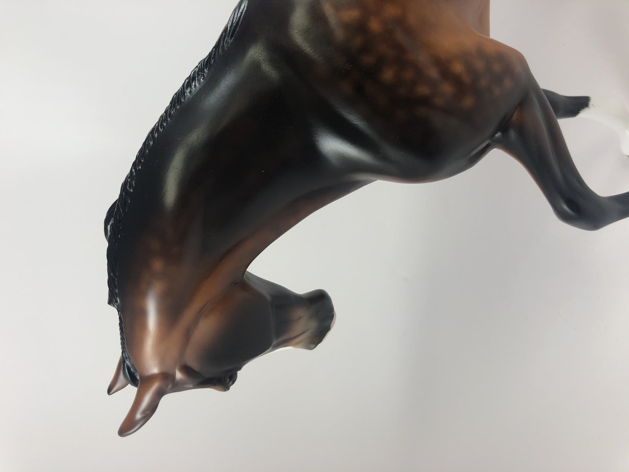 BOOGEYMAN -OOAK DAPPLE BAY CM THOROUGHBRED MODEL HORSE BY SHERYL LEISURE LHS 2019