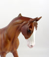 BORISU-OOAK CHESTNUT PAINT THOROUGHBRED MODEL HORSE EQ 19