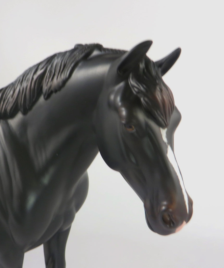 BRIGHT CANDLES-OOAK HEAVY DRAFT APPALOOSA MODEL HORSE WHS 19