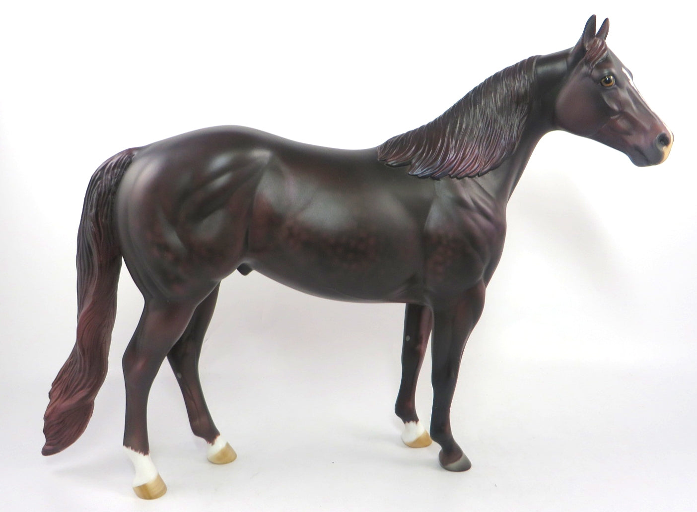 BROADWAY JOE-OOAK DAPPLE BAY ISH MODEL HORSE SB20