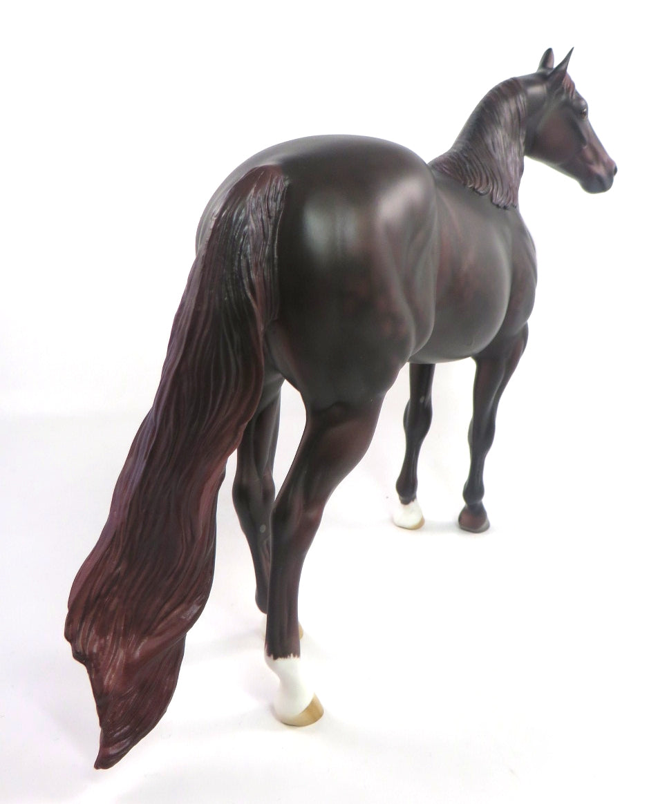 BROADWAY JOE-OOAK DAPPLE BAY ISH MODEL HORSE SB20