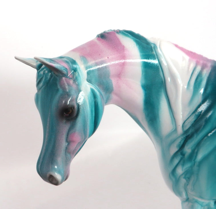 BUBBLE GUM RIBBON CANDY - OOAK RIBBON CANDY ARABIAN MARE PEBBLES BY MISSY FOX WHS19