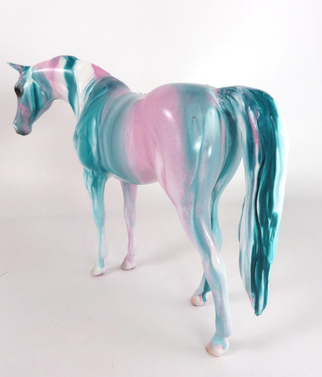 BUBBLE GUM RIBBON CANDY - OOAK RIBBON CANDY ARABIAN MARE PEBBLES BY MISSY FOX WHS19