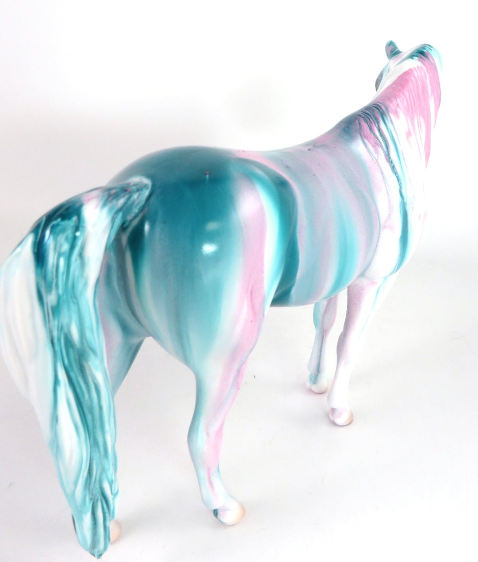 BUBBLE GUM RIBBON CANDY - OOAK RIBBON CANDY ARABIAN MARE PEBBLES BY MISSY FOX WHS19
