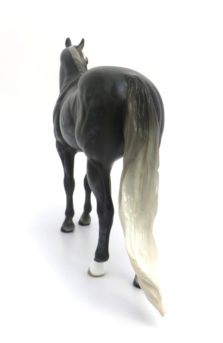 BUCK-A-BOO-OOAK STAR DAPPLE GREY ISH MODEL HORSE 2/28/20