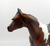 BUCKINGHAM-OOAK DAPPLE BAY PAINT ISH MODEL HORSE EQ 19