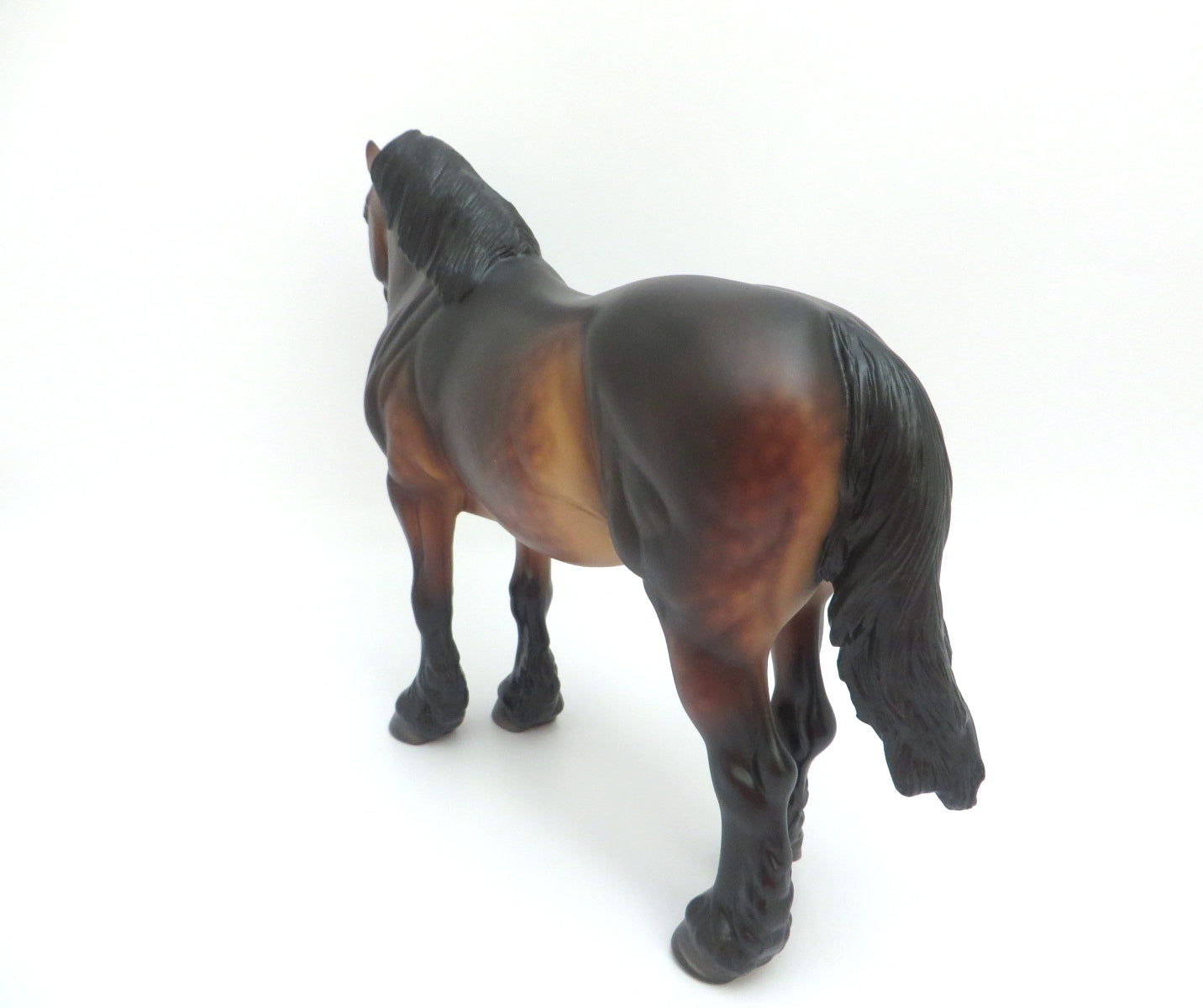 BUENA ONDA-OOAK STAR DAPPLE DRAFT MARE MODEL HORSE BY SHERYL LEISURE 3/11/20