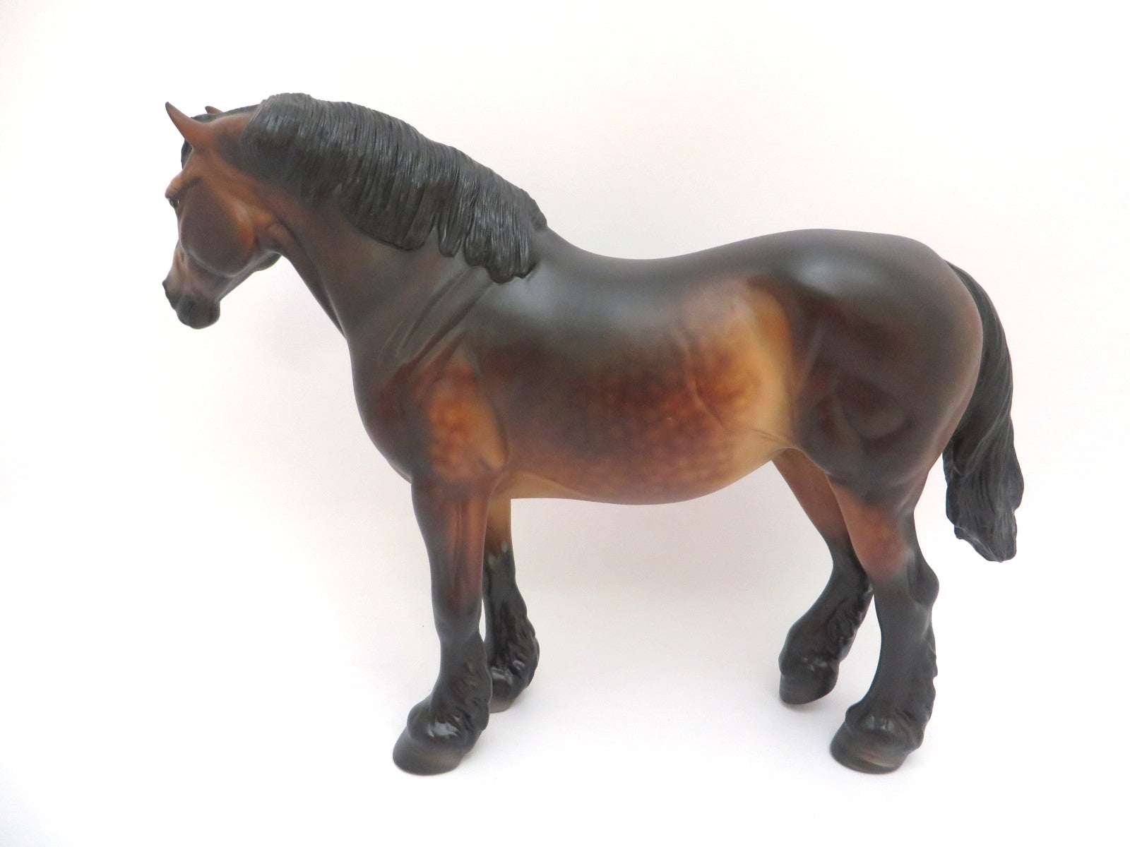BUENA ONDA-OOAK STAR DAPPLE DRAFT MARE MODEL HORSE BY SHERYL LEISURE 3/11/20