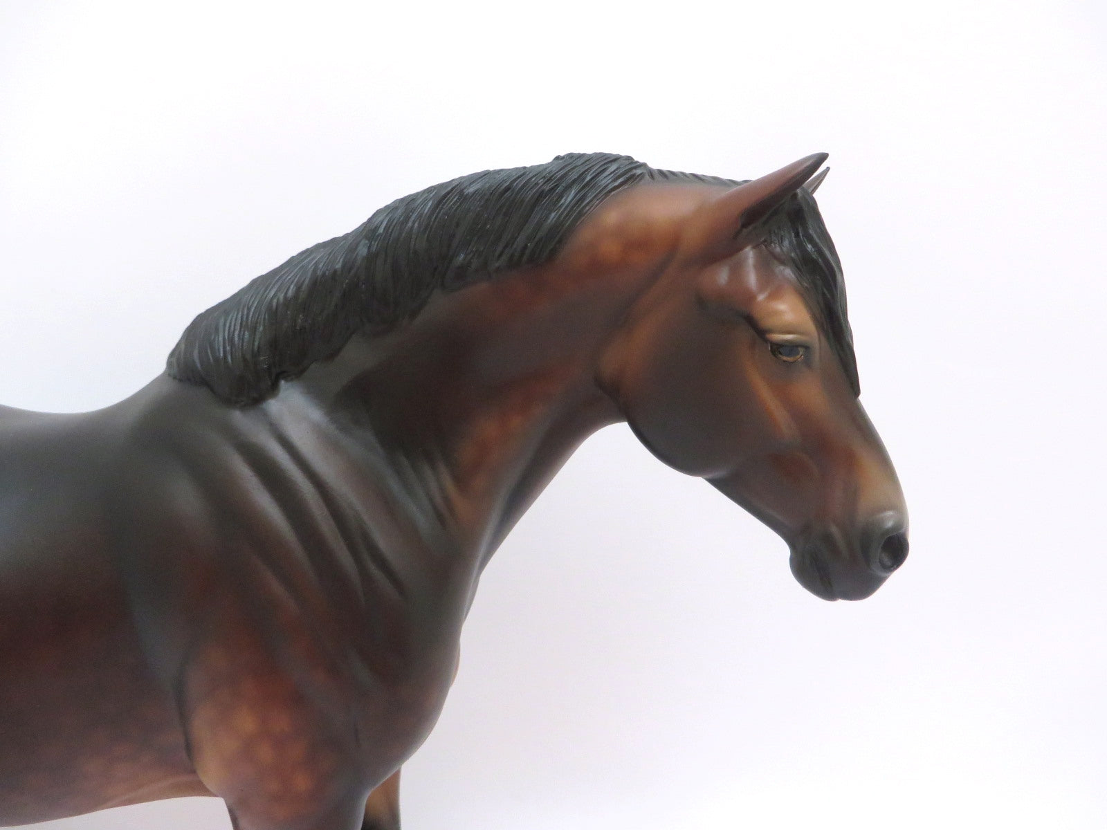 BUENA ONDA-OOAK STAR DAPPLE DRAFT MARE MODEL HORSE BY SHERYL LEISURE 3/11/20