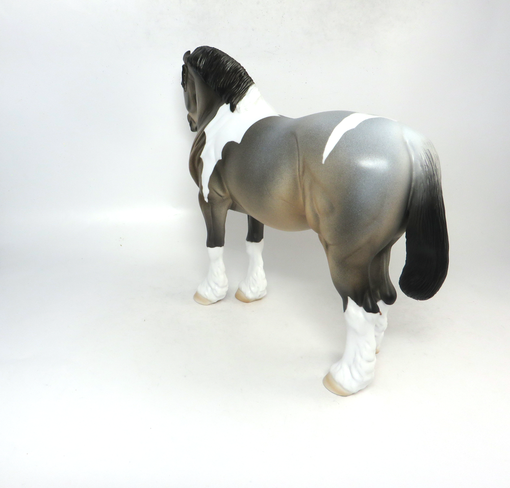 RED ZONE- OOAK BAY ROAN DRAFT MARE BY DAWN QUICK SB19