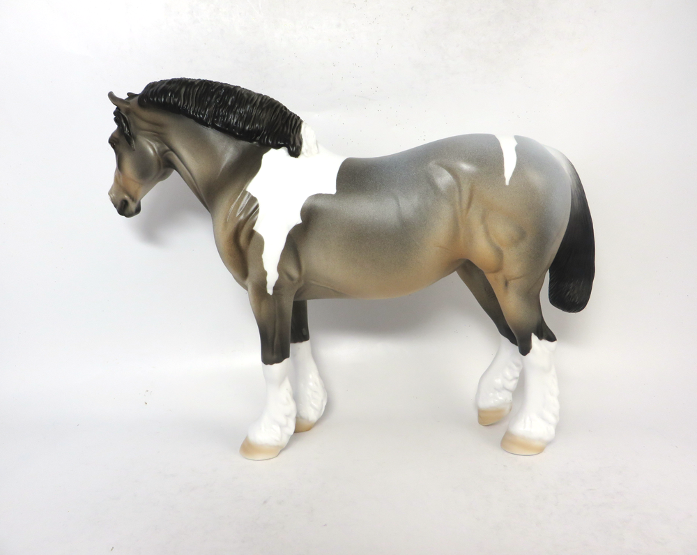 RED ZONE- OOAK BAY ROAN DRAFT MARE BY DAWN QUICK SB19