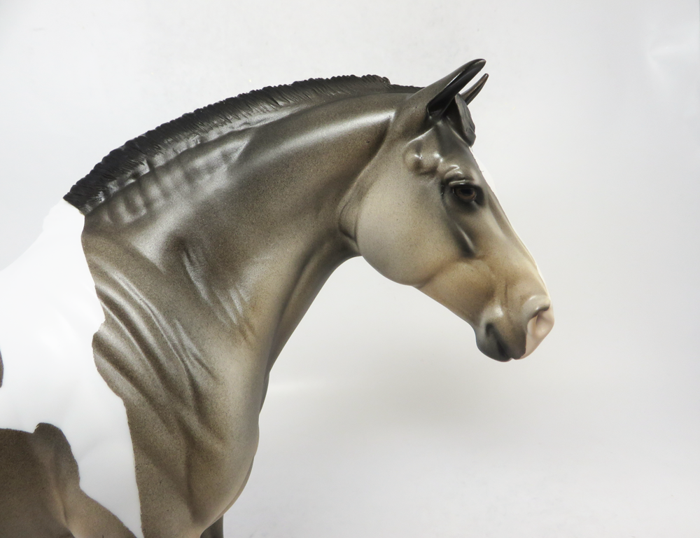 RED ZONE- OOAK BAY ROAN DRAFT MARE BY DAWN QUICK SB19