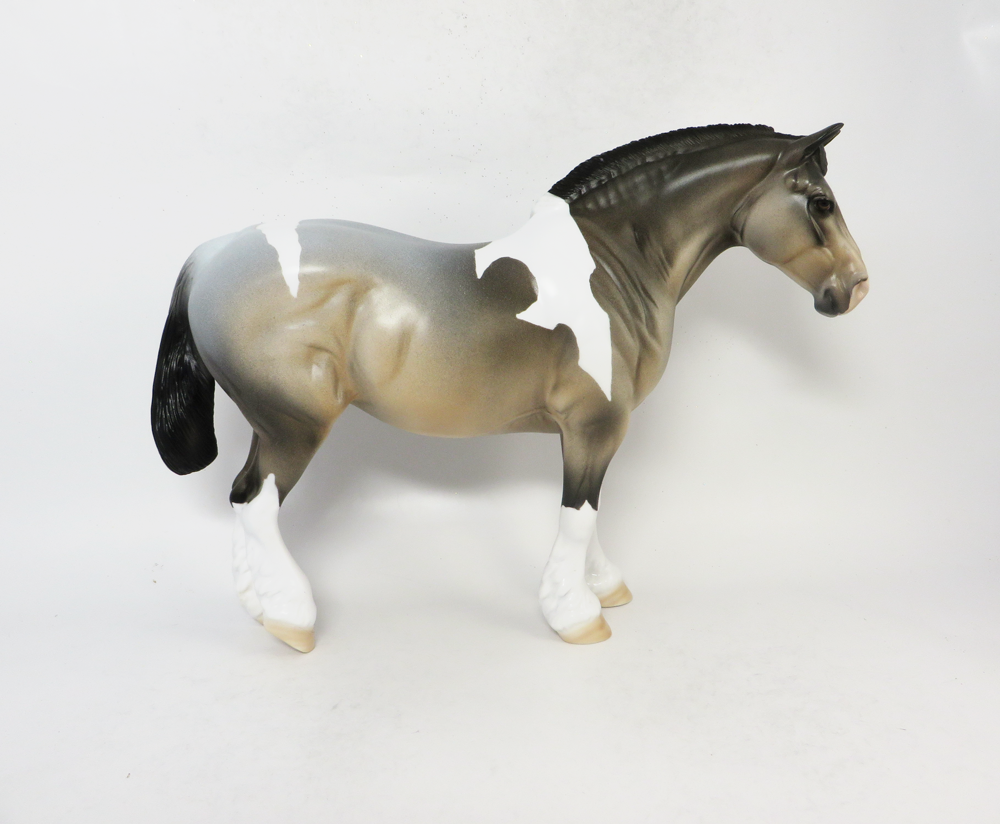 RED ZONE- OOAK BAY ROAN DRAFT MARE BY DAWN QUICK SB19