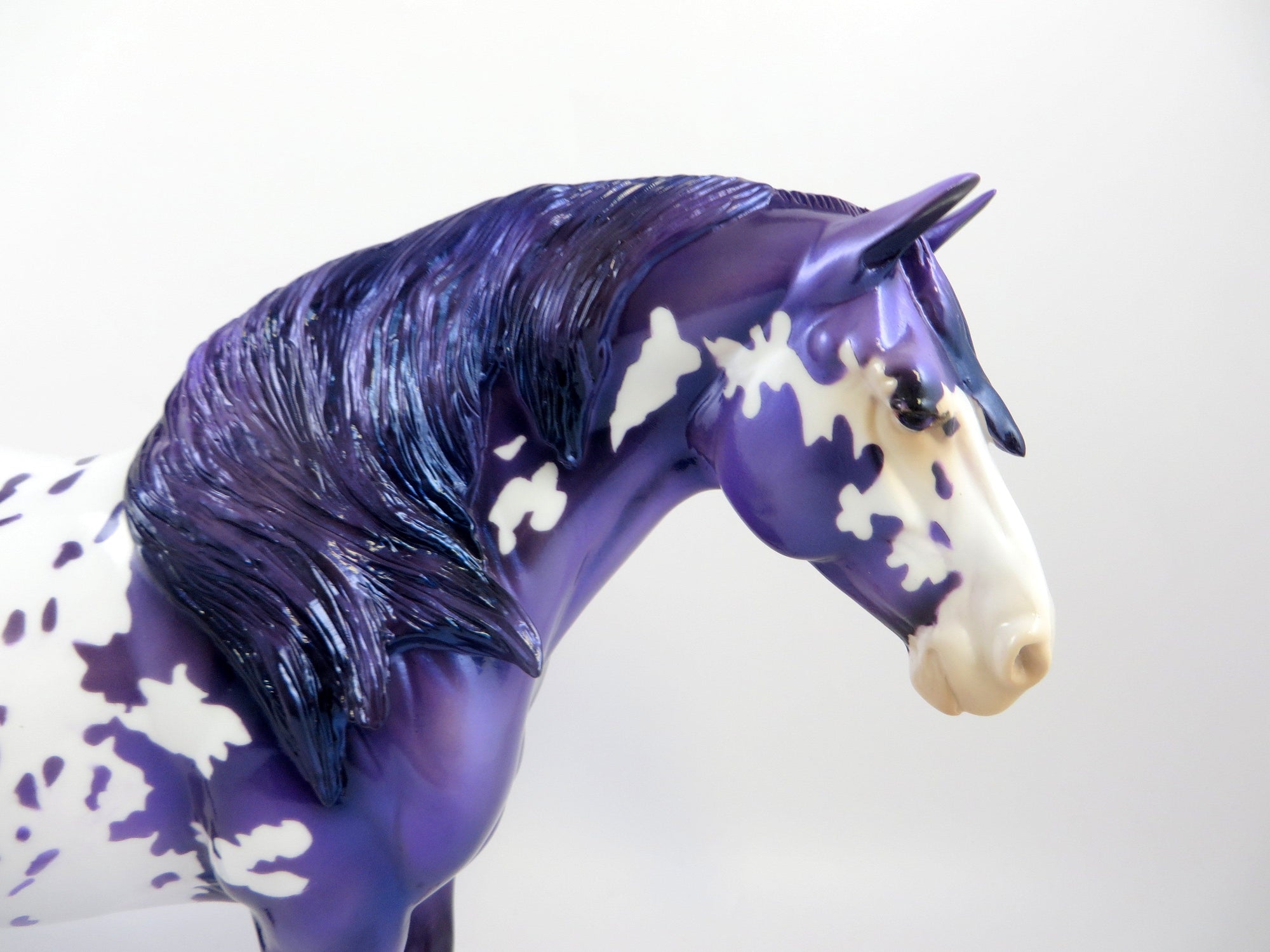 AMETHYST BUNNY-OOAK MODEL HORSE EQ 19