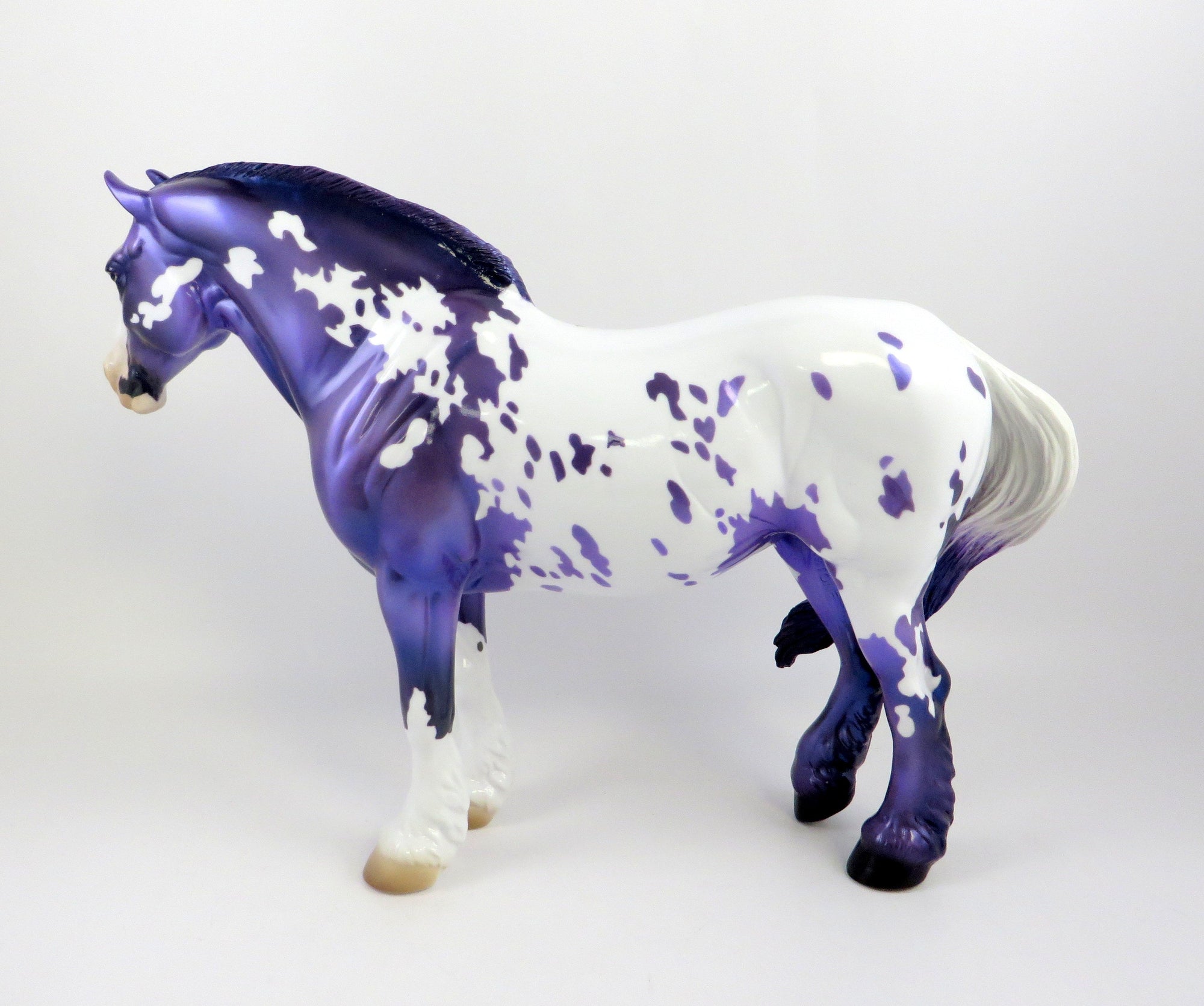 AMETHYST BUNNY-OOAK MODEL HORSE EQ 19