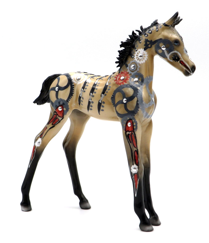 Burton - OOAK Steampunk Foal by Dawn Quick - MM 2021