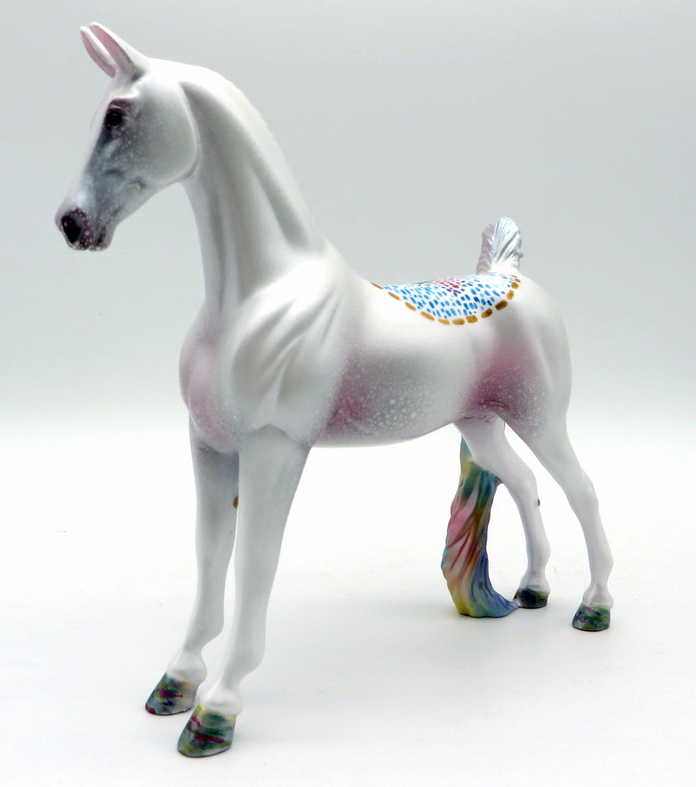 Butterfly Rainbow - OOAK Saddlebred Pebble by Jas Fanning