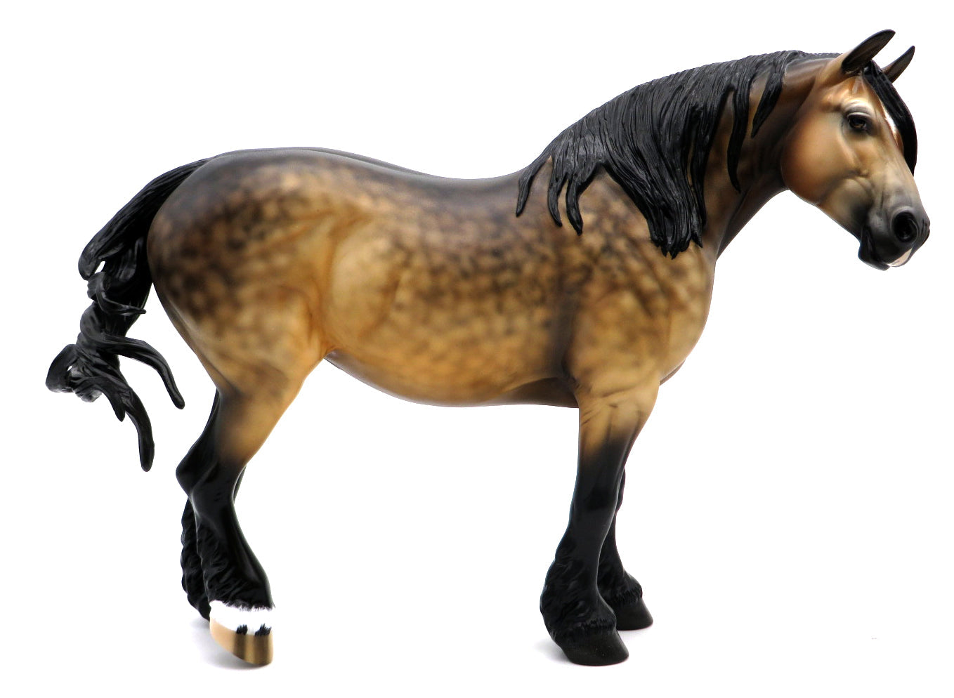 Butterscotch-OOAK Buckskin Heavy Draft Mare  painted by Ellen  12/2/21