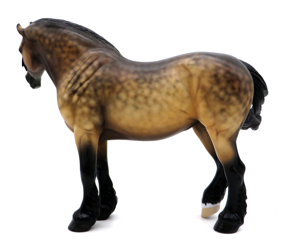 Butterscotch-OOAK Buckskin Heavy Draft Mare  painted by Ellen  12/2/21