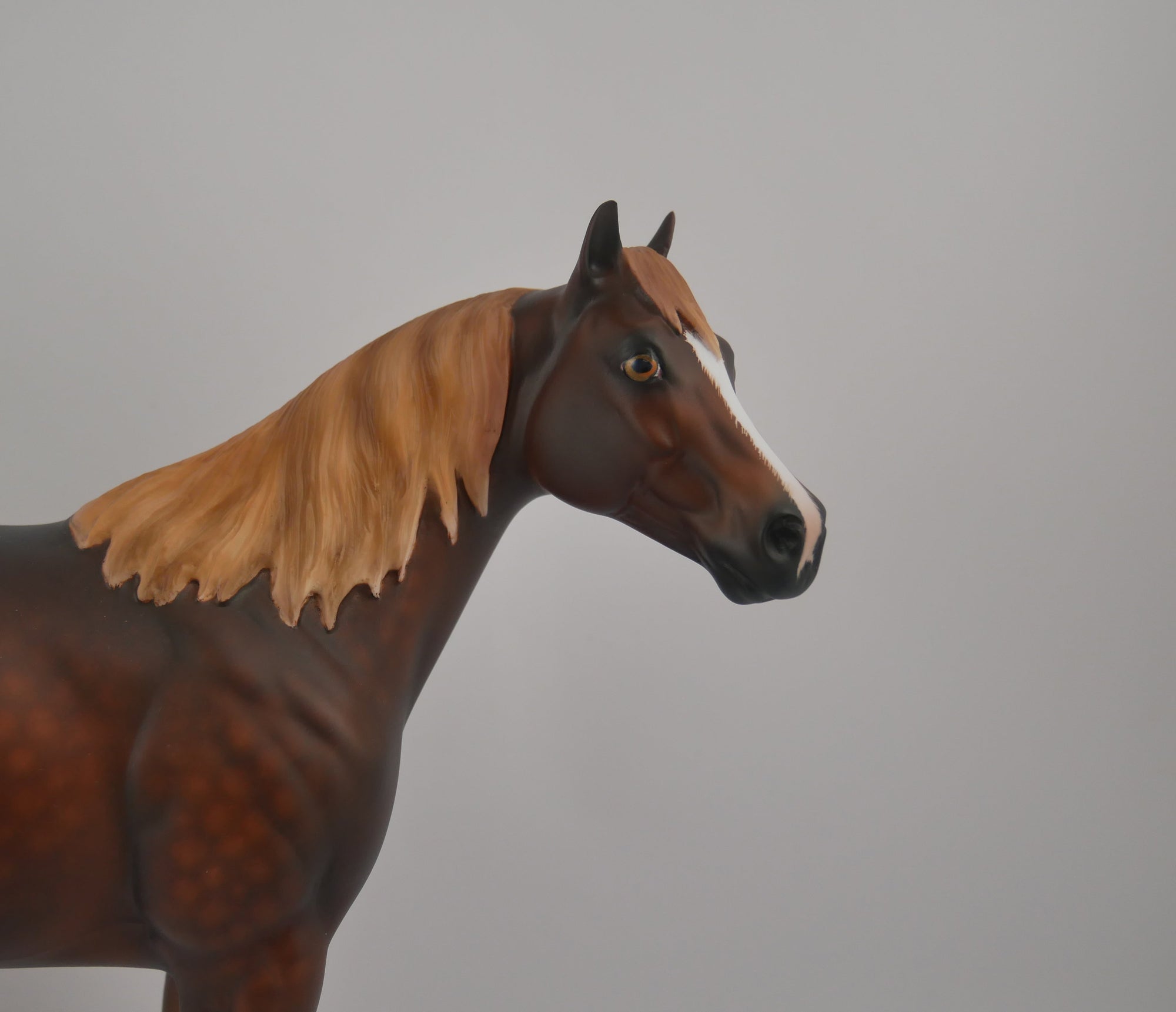 Caland-OOAK Dapple Chestnut ISH By Sheryl Leisure