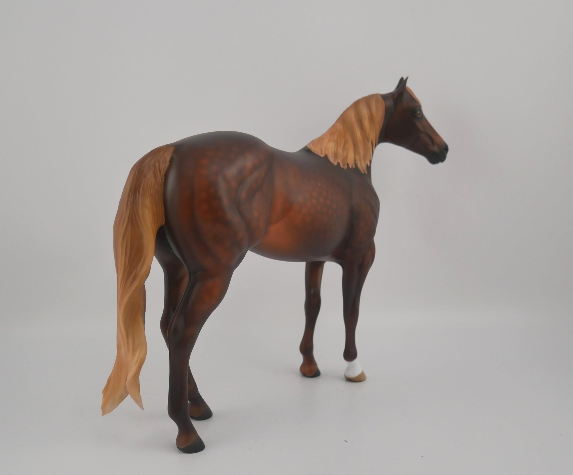 Caland-OOAK Dapple Chestnut ISH By Sheryl Leisure