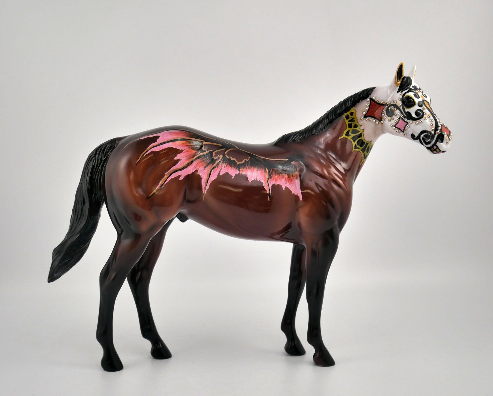Calderon- OOAK Sugar Skull Ideal Stock Horse By Dawn Quick  MM 2020