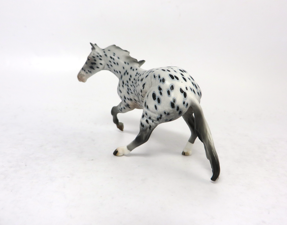 ROCK AND ROLL -OOAK-APPY CUTTER AND BRINDLE CALF CHIPS BY AUDREY DIXON EA19