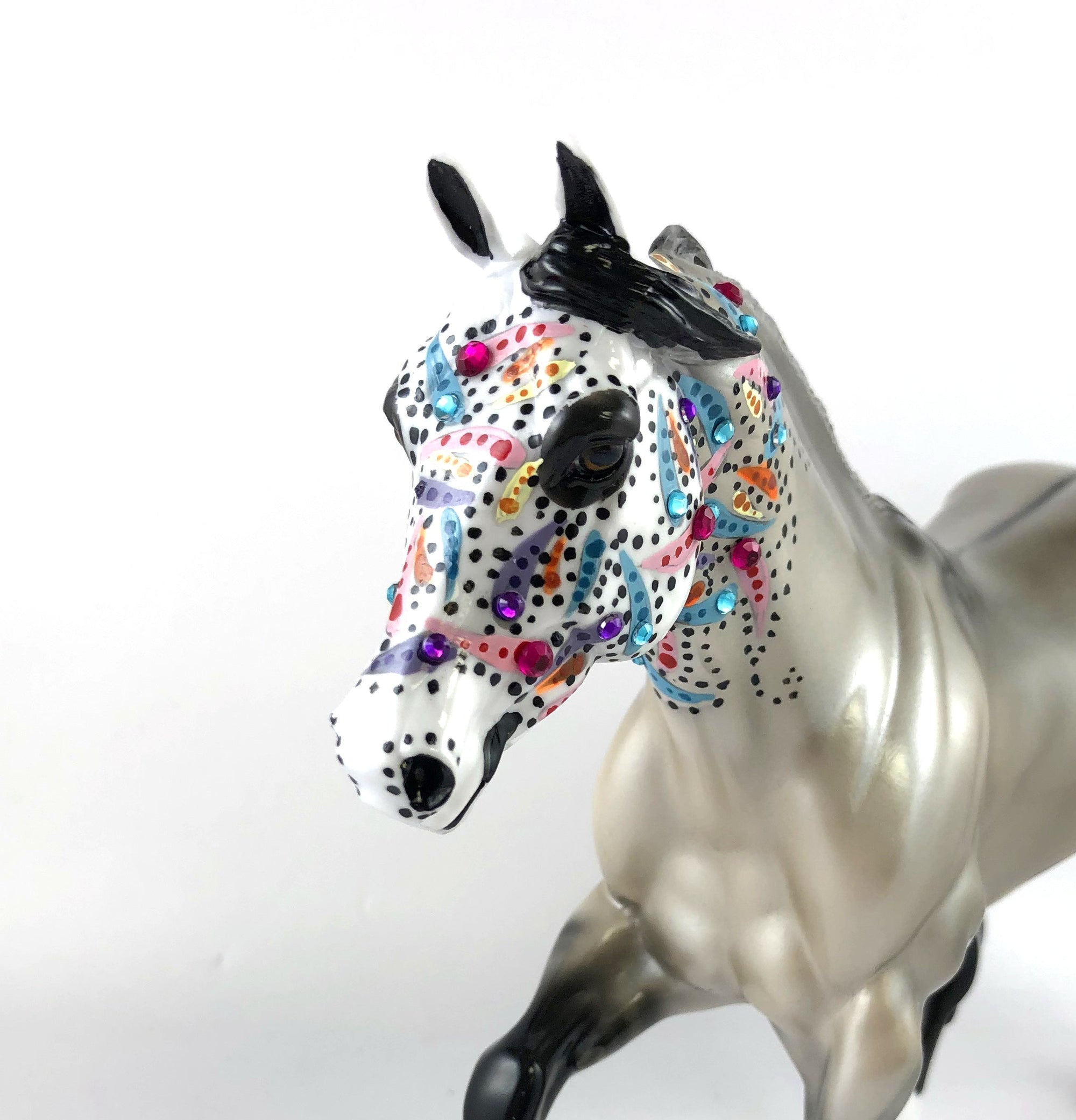 CALIPI -OOAK DUN SUGAR SKULL FQH BY DAWN QUICK MM19