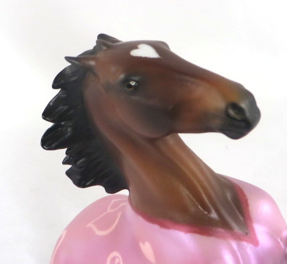 CANDY MAN  -OOAK VALENTINE DECO HEART REARING HORSE 2/14/20