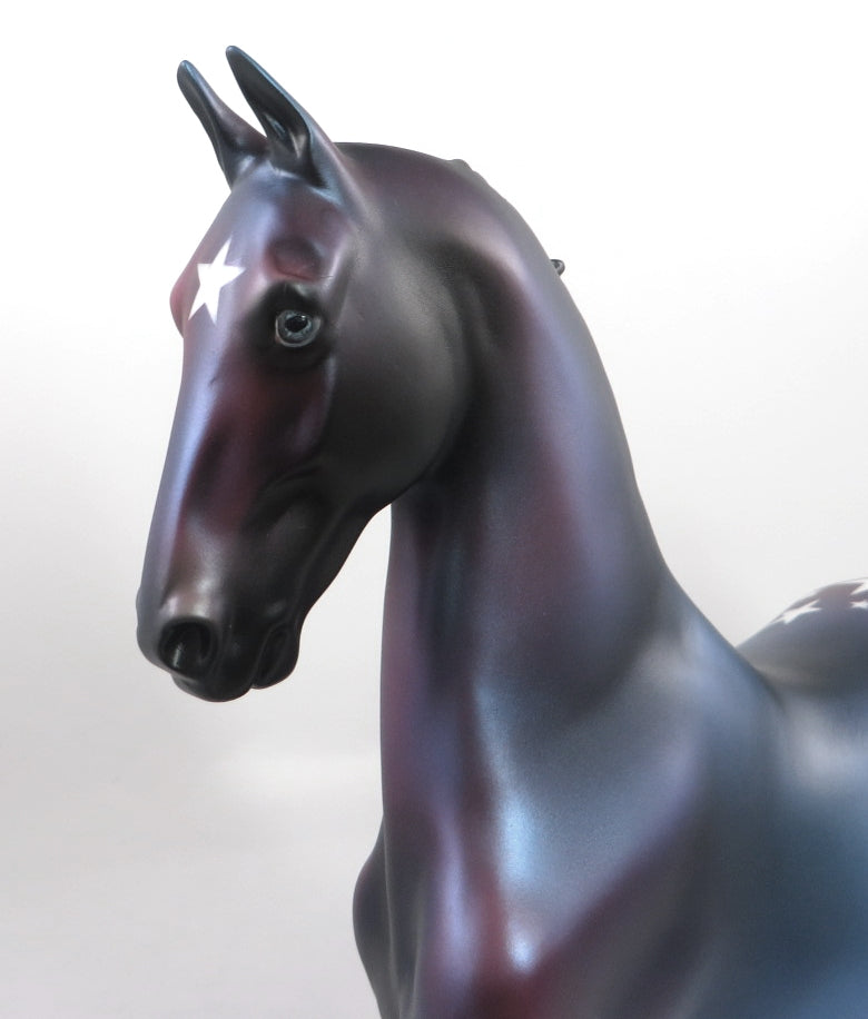 CAPTAIN COMEBACK-OOAK DECORATOR SADDLEBRED MODEL HORSE SB2020