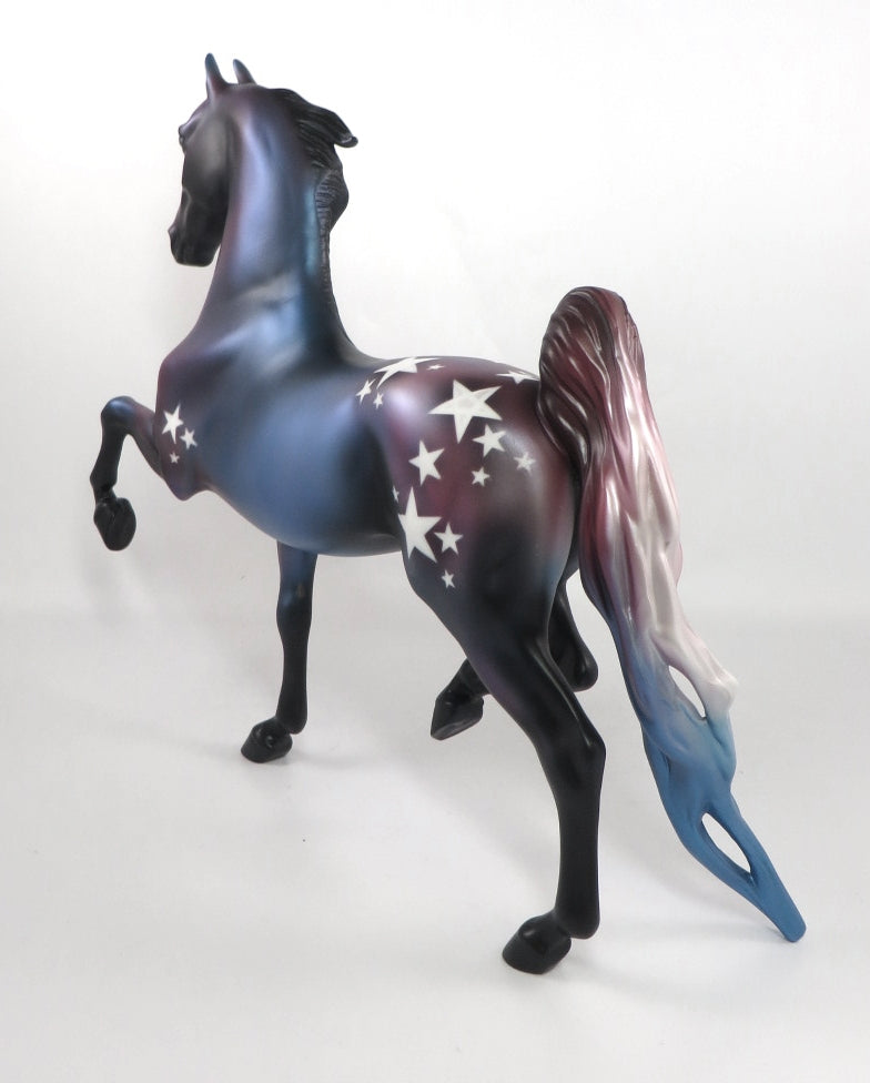 CAPTAIN COMEBACK-OOAK DECORATOR SADDLEBRED MODEL HORSE SB2020