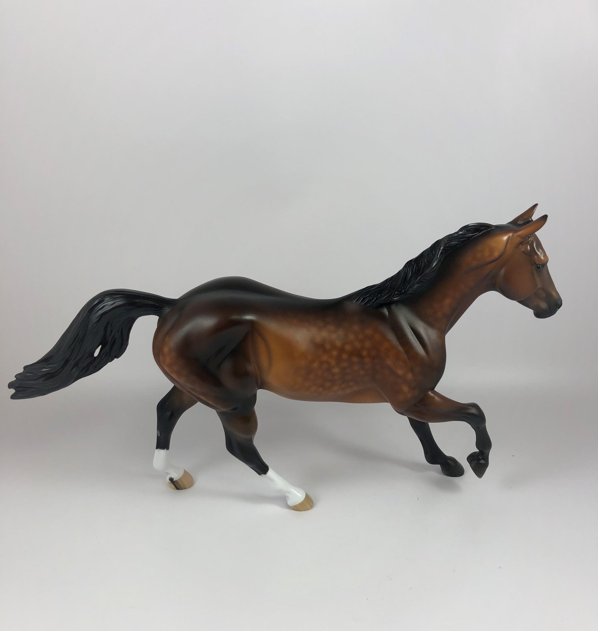 CARMINE-OOAK STAR DAPPLE BAY RUNNING QUARTER HORSE BY SHERYL L. LHS 19