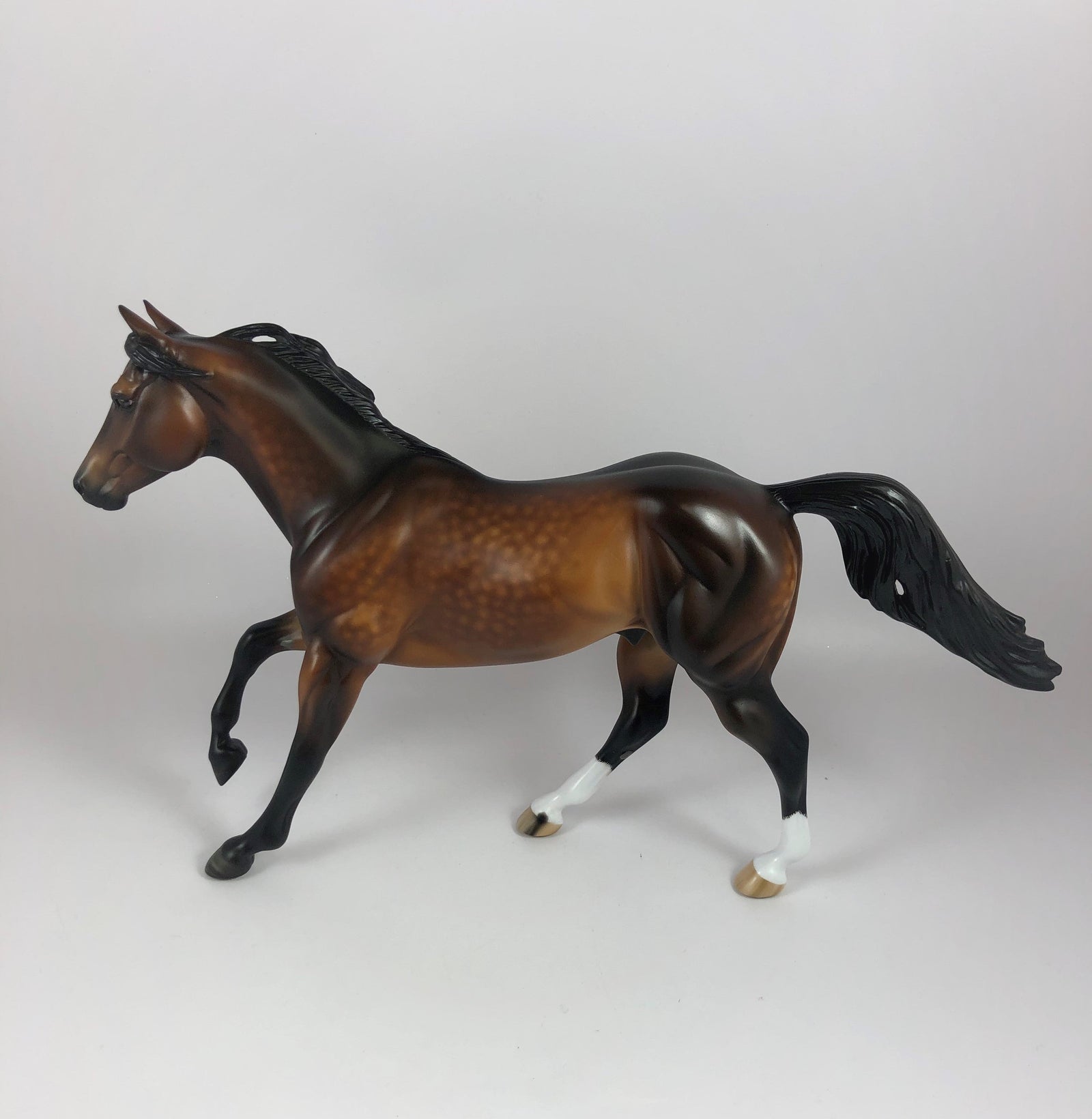 CARMINE-OOAK STAR DAPPLE BAY RUNNING QUARTER HORSE BY SHERYL L. LHS 19